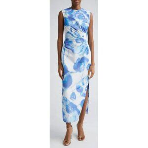 Lela Rose $1890 Julia Floral Sleeveless Maxi Dress NWT Size XL 14